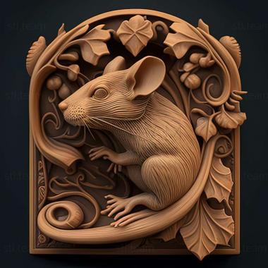 3D model mouse 3d model (STL)